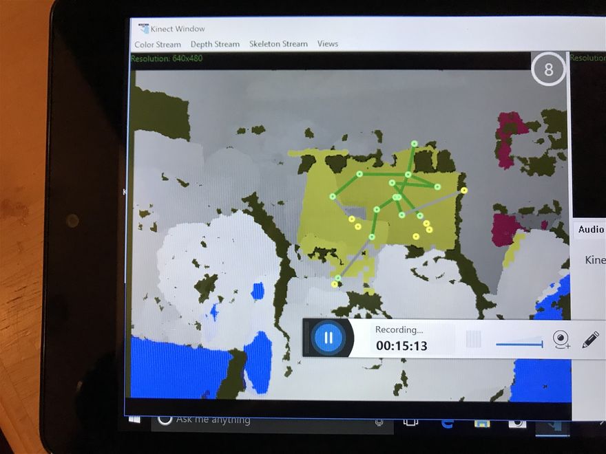 Unknown figure on screen